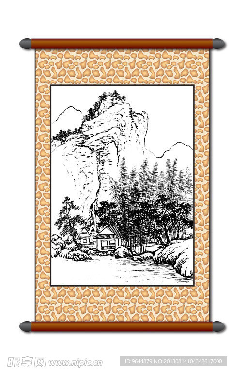 白描 风景画