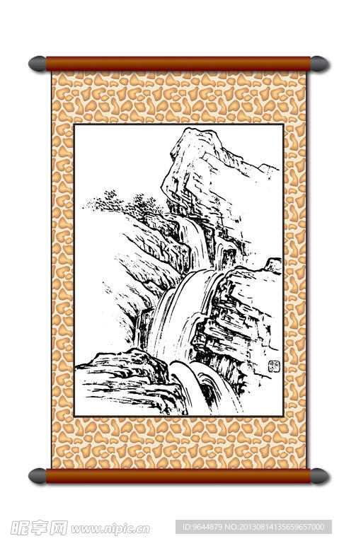 白描 风景画