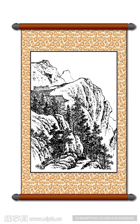 白描 风景画
