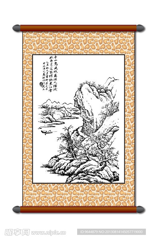 白描 风景画