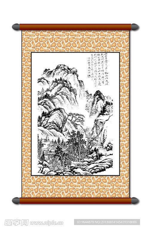 白描 风景画