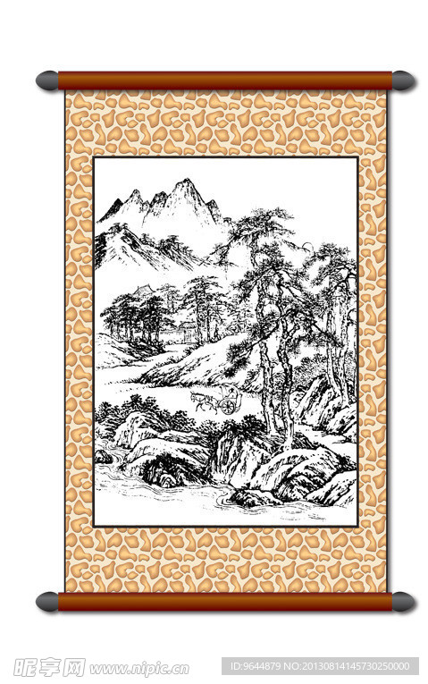 白描 风景画