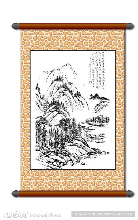 白描 风景画