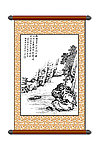 白描 风景画