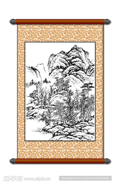 白描 风景画