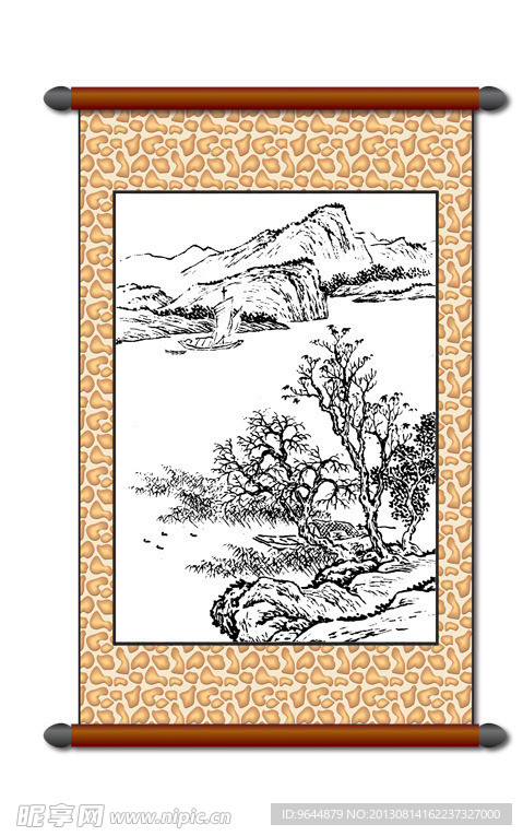 白描 风景画