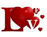 LOVE心形字体设计