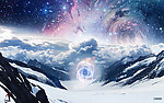 雪山星空