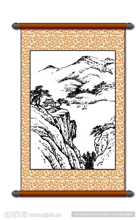 白描 风景画