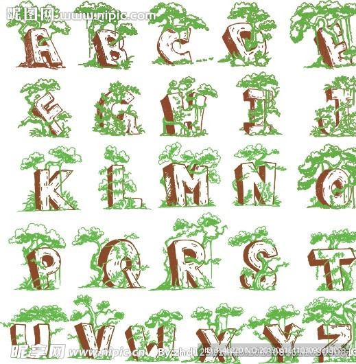 树字母