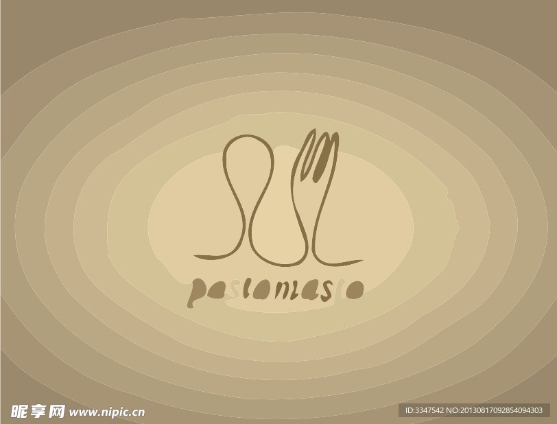 餐具logo