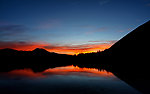 夕阳湖景