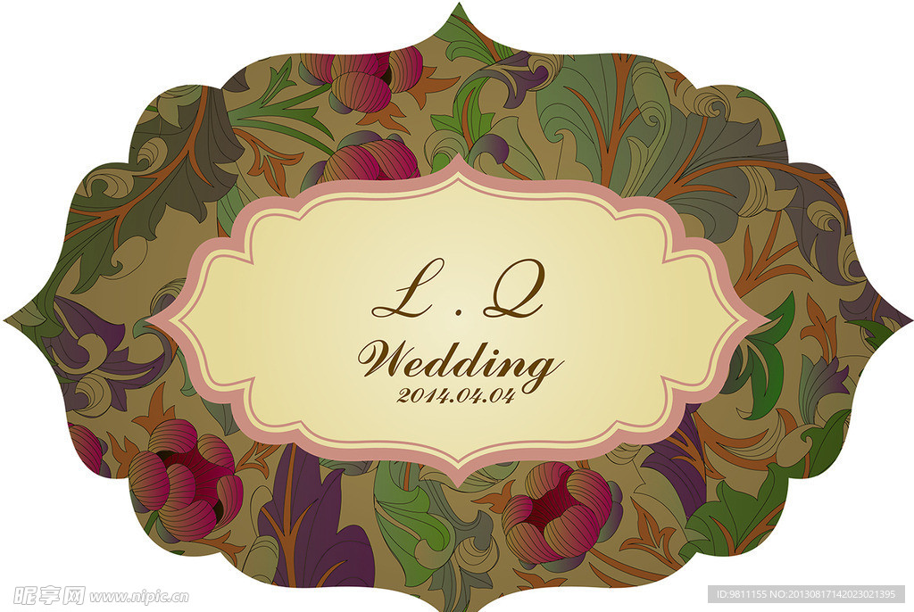 结婚海报 logo