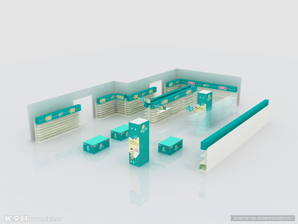 帮宝适卖场效果图