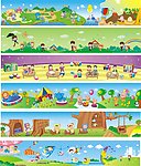 卡通背景图