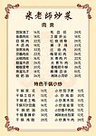 米老师炒菜菜单