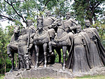 晋祠公园 人物雕塑