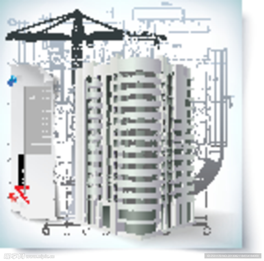 3d城市建筑工程图