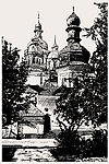 素描城市建筑