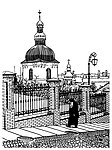 素描城市建筑