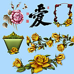 玫瑰爱情素材