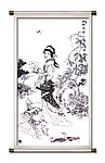 西施 白描