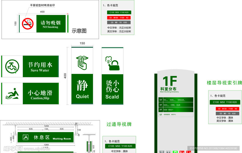 医院导视牌楼层索引牌