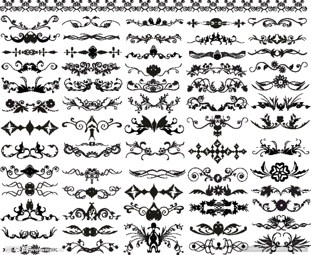 矢量花纹 经典花纹