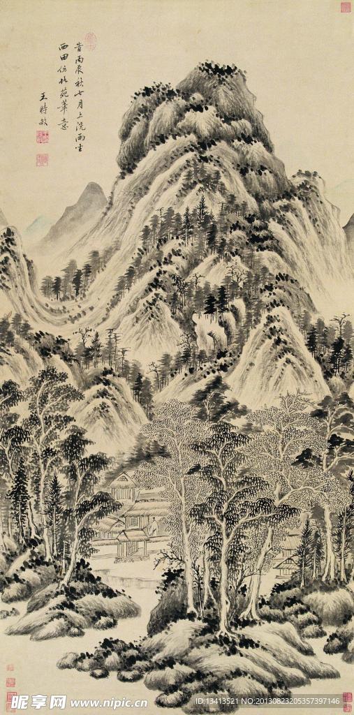 传统山水 国画