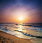 大海夕阳日落