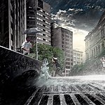 马路下水道