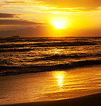 海上夕阳日落