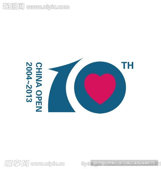 中国网球公开赛10周年logo