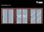 移门刻绘图 玻璃线图