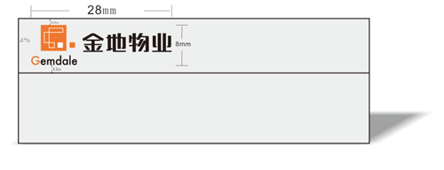 金地logo胸牌