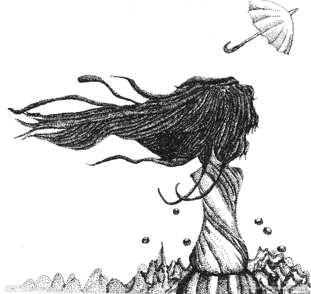 黑白插画