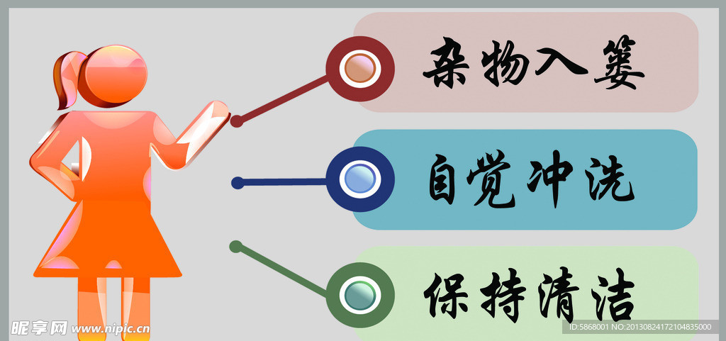 卫生间标语
