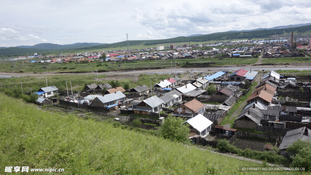 潮查北山眺望根河市