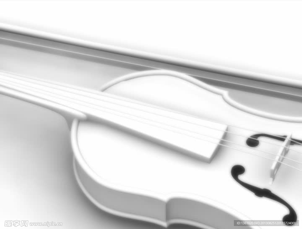 白色小提琴视频素材