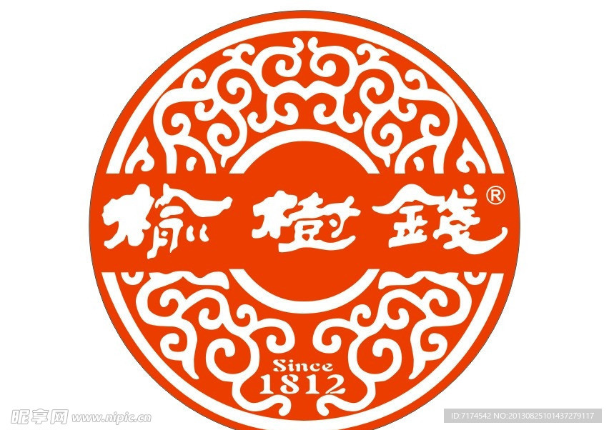 榆树钱圆形logo