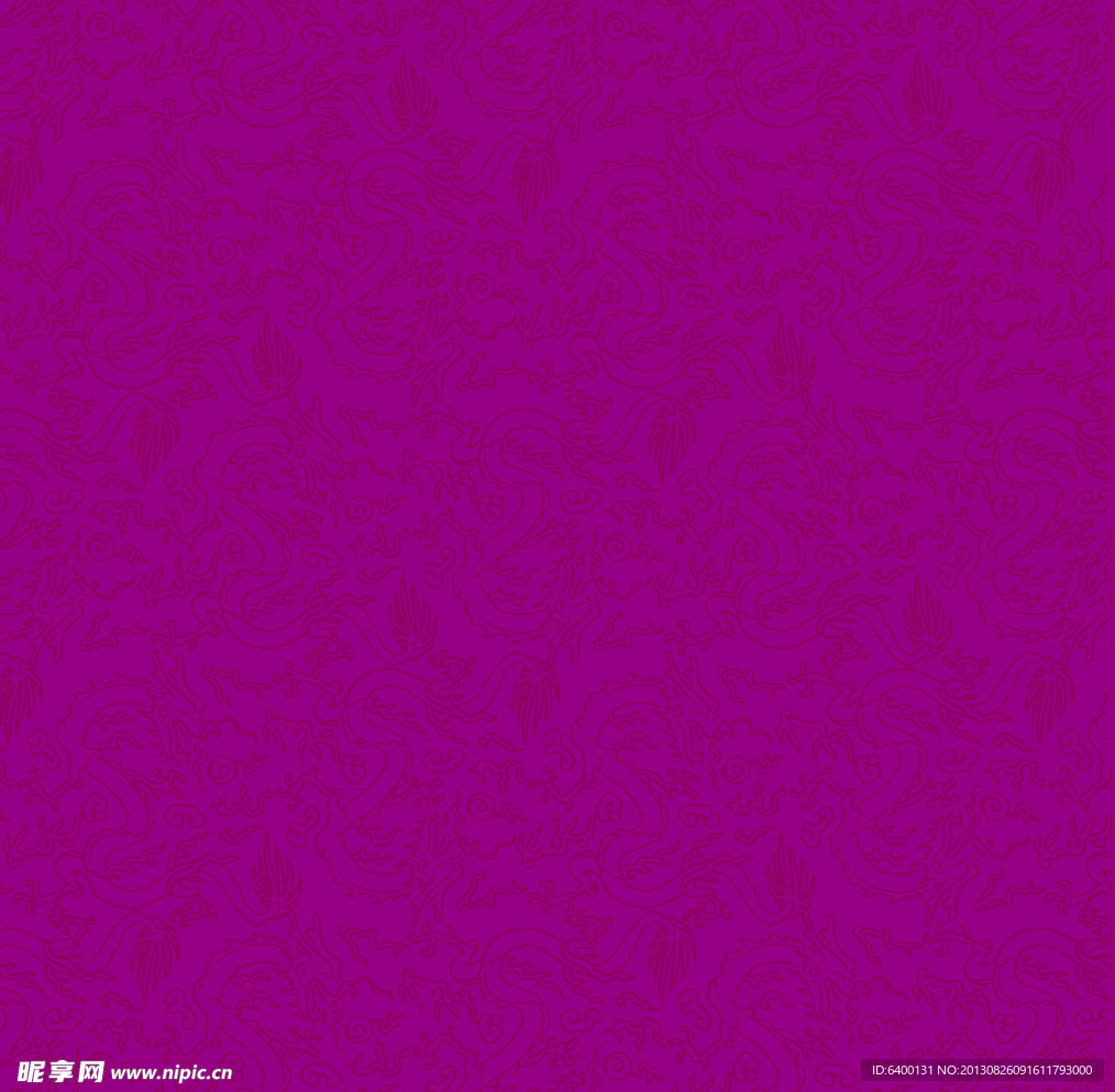 紫色 龙底纹