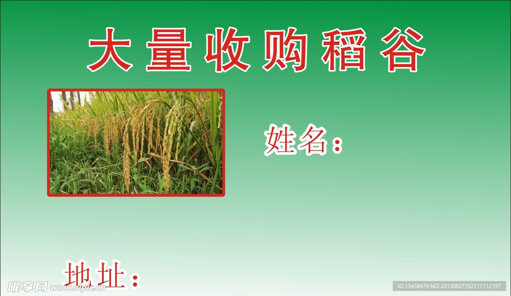 收购稻谷