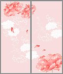 花朵移门