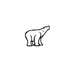 矢量动物熊图案