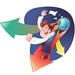 矢量卡通商务人物
