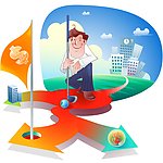 矢量卡通商务人物