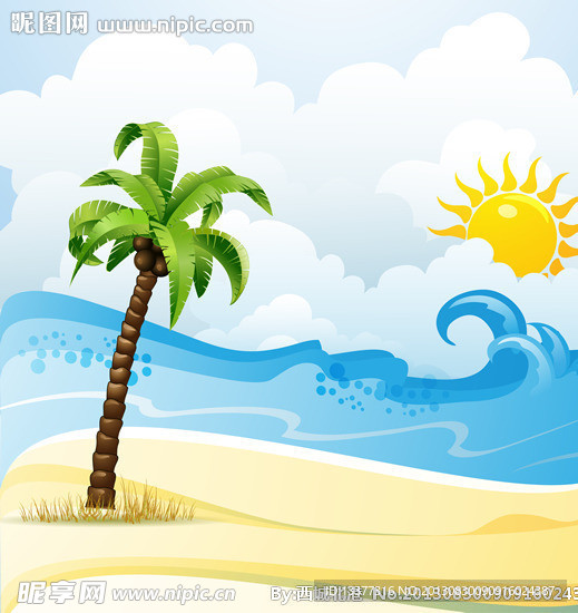 夏季海滩风景