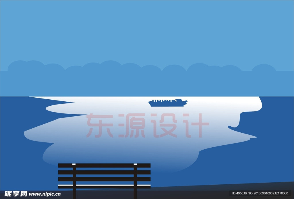 蓝色背景