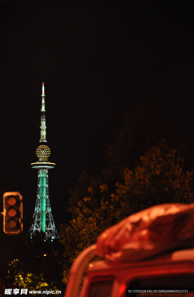 青岛信号山夜景