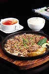 铁板金针菇饭